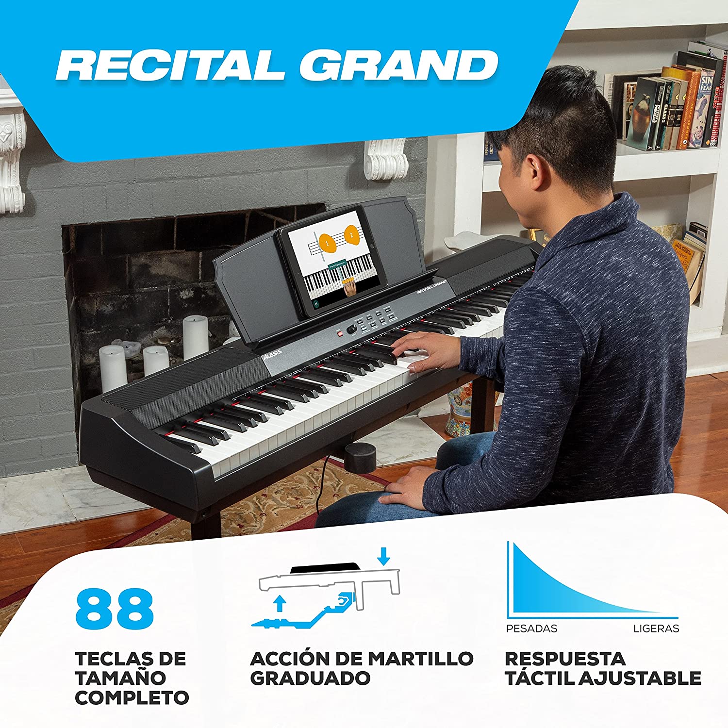 Reseña Alesis Recital Grand Piano Digital Pianos Digitales
